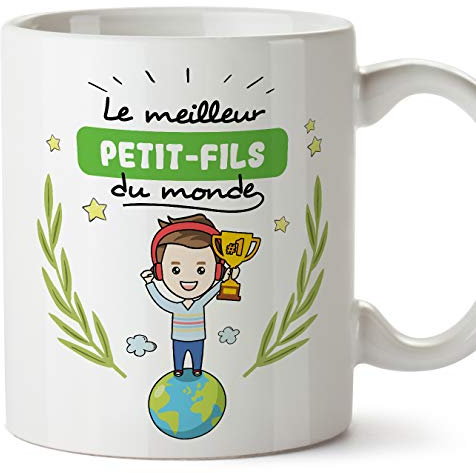 Mugffins Mug/Tasse Petit-Fils -Famille Monde -Idées Cadeaux Drôles -Tasses de Café/Thé