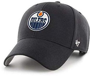 '47 Brand MVP Adjustable Cap Edmonton Oilers H-MVP06WBV-BKD Schwarz, Size:OneSize