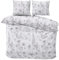 Class Home Collection Bettwäsche 200x200 – Bettwäsche-Sets mit Bettbezug 200 x 200 und Kissenbezug 80x80 – Bettwäsche 200x200 Baumwolle – Bettwäsche Bettbezug mit Reißverschluss Myra Weiß