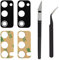 Cemobile Lot de 2 lentilles de rechange pour appareil photo arrière Samsung Galaxy S20 FE 6,5 (tous les transporteurs) avec autocollant adhésif, pince à épiler antistatique, kit d'outils de