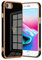 ZTOFERA Silicone Case for iPhone SE 3 (2022) 5G/7/8/SE 2 (2020), Girls Women Cute Heart Case Golden Edging Shockproof Bumper Flexible Slim Cover, Black