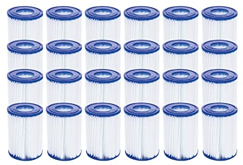 Bestway Flowclear Filterkartusche Gr. II 10.6 x 13.6 cm, 24er-Sparset