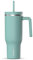 Hydrapeak Voyager Edelstahlbecher mit Griff, isolierte Wasserflasche mit Strohhalm und Deckel, Becherhalterfreundlich, wiederverwendbar, Reisebecher, Blasses Salbei, 1,2 l