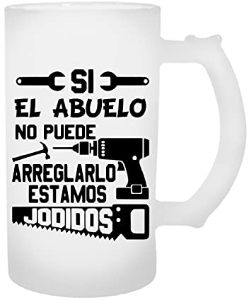 Los Eventos de la Tata - Regalo original para abuelos - Regalo día del Padre (Jarra de Cerveza)