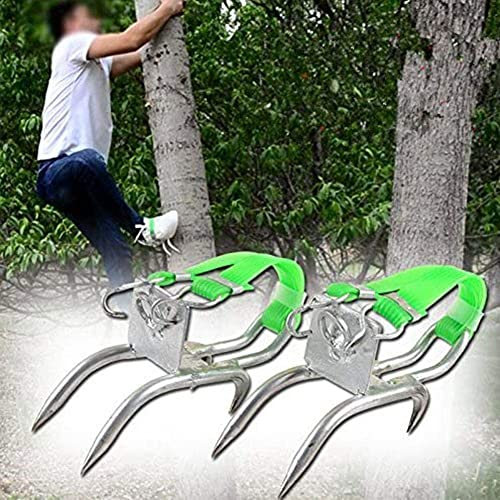 PLGEBR Baumklettern Werkzeug Stange Klettern Spikes für Jagd Einfache Verwendung Pflücken Beobachtung Baum Obst Kletterschuhe Stahl