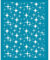 OLYCRAFT 10x12.7 cm Tonschablonen Sternmuster Siebdruck Für Polymer Clay Kleine Sterne Siebdruckschablonen Mesh Transfer Schablonen Stern Thema Mesh Schablone Für Polymer Clay Schmuckherstellung