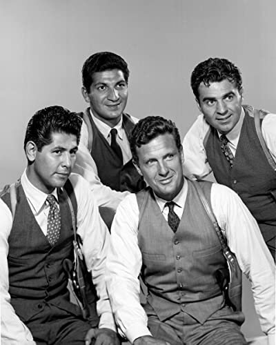 The Untouchables (TV) Nicholas Georgiade, Paul Picerni, Robert Stack, Abel Fernandez Foto, 25,4 x 20,3 cm