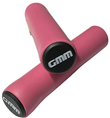 Manopole Bici, Maniglie Grip, Impugnature per manubrio di Bicicletta, silicone grips, accessori, componenti e parti per bici. (Rosa)