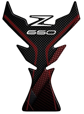 Paraserbatoio.it Aufkleber aus Harz, 3D-Effekt, kompatibel mit Kawasaki Z650 (Metallic Spark Black - Metallic Flat Spark Black, Tankschutz)