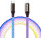RGB USB C to L Cable,Flow Braeathing PD 20W Fast Charging Cable 3FT/1M Led USB C Cable Compatible with 14 13 12 11 Pro Max Xs 8 7 Plus SE