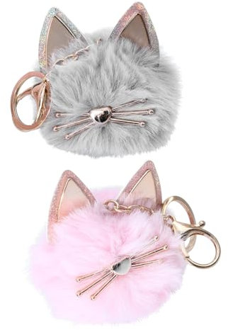 PLAFOPE Porte-clés mignon en peluche pour mini-porte-clés motif animal pour décoration de de téléphone portable
