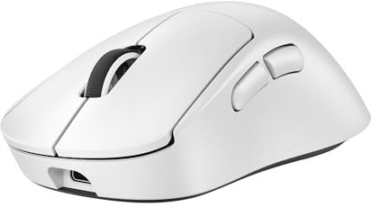 Logitech G PRO X SUPERLIGHT 2 DEX, ratón inalámbrico para gaming, ratón diestro Pro-Grade de 60 g con 5 botones programables, carga USB-C, sensor de 44 000 DPI, sondeo de hasta 8 kHz, PC/Mac - Blanco