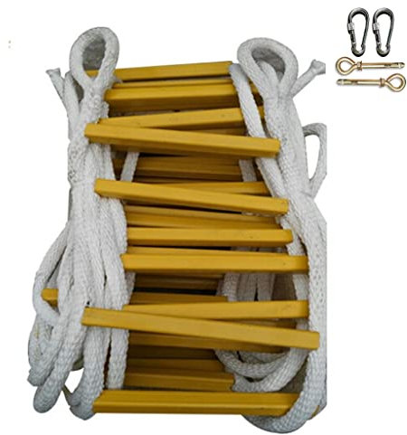 PNAJFUEL Strickleiter,Feuerwehrleiter Klappbare Notfall-Feuerwehrleiter Rettungs-Seilzugleiter/8M/26Ft