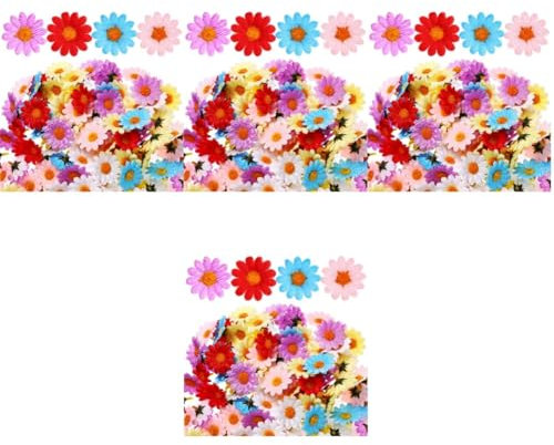 Cabilock 600 STK Gänseblümchen Künstliche Blumenköpfe Stoffblumen Blütenköpfe Künstliche Blumen Für Das Kunsthandwerk Kleine Blumen Zum Basteln Mini- Kunstblumen Zum Basteln Seidentuch