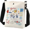 Doktor-Geschenke, Crossbody-Tasche, Fans, Geschenke, Doktor-TV-Show, Merchandise, Gedenkstätte, Krankenhaus-Geldbörse, Schultertasche, Weiss/opulenter Garten