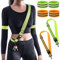 TYXHXTF 2 Reflektor Gürtel, mit 4er Reflektierende Sicherheits Armband, Verstellbaren Reflektorband, Reflektorgürtel für Fahrrad Joggen Wandern Outdoor Sports