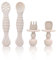 Couverts Apprentissage Bébé, 4 Pièces Cuillere Bebe Apprentissage, Cuillere Silicone Bébé, Cuillere pour Bébé, Flexible pour Nourrisson Enfant Petit Enfant à Partir