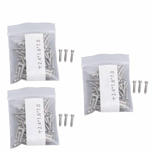 Viti per Cerniera per Occhiali Strumenti per la Riparazione di Metalli Viti per Cerniera per Riparazione Occhiali Facili Installare per Occhiali (Taglia 35 0,09 X 0,06 X 0,28