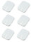 Beaupretty 1 Satz Silikon Massagepad Massage Patch Elektrodenplatte Massage Silikon Patch Einheit Ersatzelektrode Weiß 6 Stück
