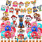 Deluisho Dog Patrol Balloons, Dog Birthday Decorations, Kids' Party Balloons Party Decorations Cartoon Happy Birthday Banner, Big Aluminium Foil Balloon
