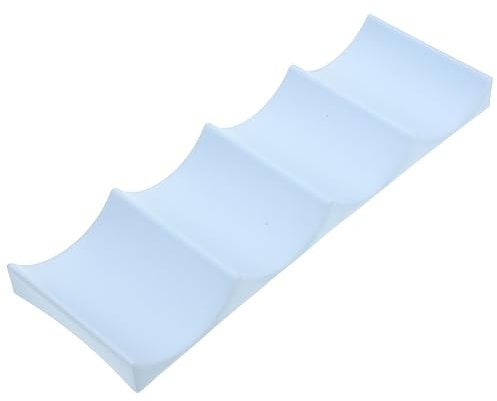 VINTORKY Stackable Wine Rack for Cupboard Plastic Wine Bottle Display Countertop Holder Bottle Capacity Slip Mat Random Color