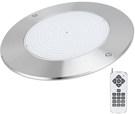 Denash RGB LED Unterwasserlicht 25W Buntes Swimmingpool -Licht für Hotelpoolaquarium, IP68 Wasserdichtes Edelstahl -Taucher