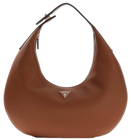 GUESS Schultertasche Evie Hobo Bag Cognac braun