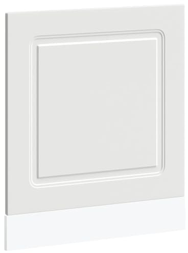 XHNIFBN Kalmar Panneau de lave-vaisselle Blanc 60 x 67 cm Matériau dérivé du bois pour lave-vaisselle de 60 cm Résistant aux rayures Facile à monter