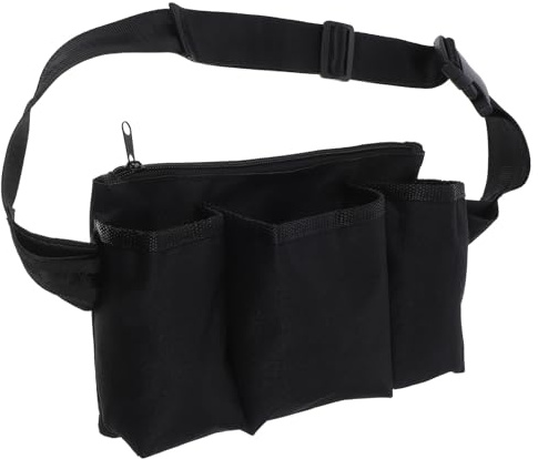 TINEASUR Paquet Banane en Tissu Oxford Noir pour Flacons D'huiles de Massage Rangement Polyvalent à Porter pour Professionnels du Bien-être