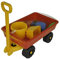 Simba 107130802 - Hand-Sandwagen, 7 Teile, Handwagen 100kg Tragkraft, Eimer, 2X Sandform, Schaufel, Rechen, Gießer, 47x30cm