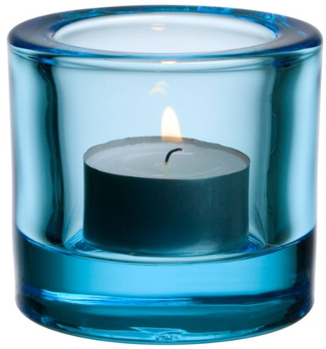 Iittala 2757 Windlicht Kivi, hellblau (light blue)