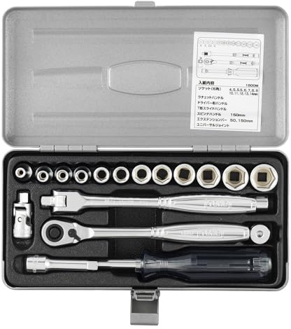 TONE twelve-point-socket-wrench set 19pcs 1800M