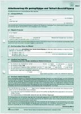 RNK-Verlag Reimer Nachf. Kuhn Premium Arbeitsvertrag SD RNK 518 A4 für Geringfügig Verdienst