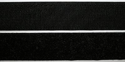 4m Selbstklebendes Klettband (Haken + Flausch), 50mm breit, schwarz