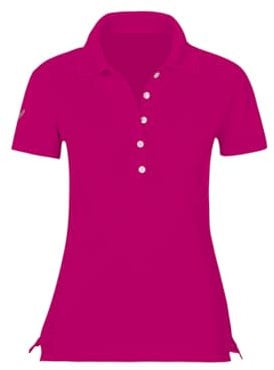 Trigema Poloshirt mit Swarovski® Kristallen, Polo Da Donna, Viola (Magenta 030), 40 (Taglia Produttore: M)
