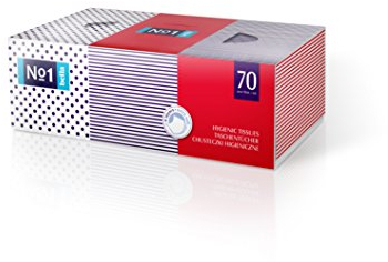 bella No.1 Taschentücher 4-lagig, praktische Box mit 70 Tüchern, praktisch, weich und chlorfrei gebleicht, 6er Pack (6 x 70 Stück)