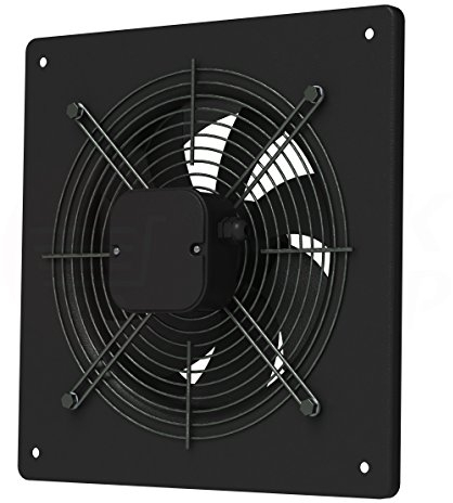 MKK Axial Ventilator Ø 400 mm schwarz Abluft Zuluft Rohrlüfter Radial Rohr Lüfter Absauglüfter Industrielüfter Absaugung
