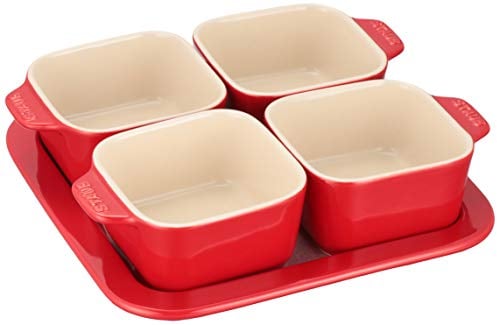 STAUB 40511-119 Vorspeisen-Set, Kirschkeramik, kleines Teller-Set, authentisches japanisches Produkt