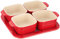 STAUB 40511-119 Vorspeisen-Set, Kirschkeramik, kleines Teller-Set, authentisches japanisches Produkt