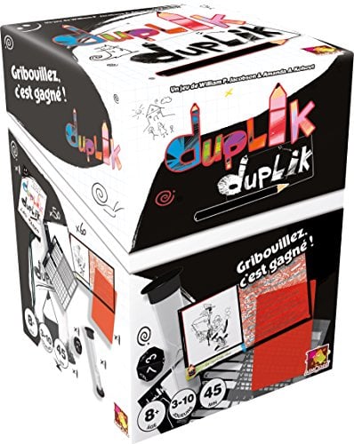 Asmodee | DUPLIK | Jeu de Dessins pour Enfants dès 8 Ans | Jeu de Société et d'Ambiance Famille Amusant | pour Les Nuls en Dessin | 3 à 10 Joueurs | 45 Min | As d'or du Jeu de l'Année | en Français