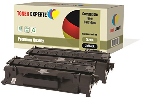 TONER EXPERTE 2er-Pack Premium Toner kompatibel zu CF280A 80A für Laserjet Pro 400 M401A, M401D, M401DN, M401DNE, M401DW, M401N, MFP M425DN, MFP M425DW