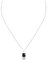 TOUS Halskette aus Sterlingsilber und Onyxbär-Anhänger für Damen, 45 cm lang, elegant und originell, Kollektion Icon Color