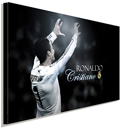 LaraArt Bilder Cristiano Ronaldo Fussballspieler Leinwandbild LaraArt Studio Wanddeko Wandbild 40 x 30 cm