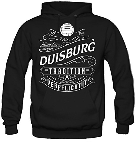 uglyshirt87 Mein Leben Duisburg Kapuzenpullover | Freizeit | Hobby | Sport | Sprüche | Fussball | Stadt | Männer | Herren | Fan | M1 Front