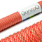 Ganzoo Paracord 550 Seil, Nylon-Polyester, 4mm, Typ 3, 30 Meter, 7 Kernstränge, Outdoor-Schnur, Allzweck-Seil, Hundehalsband, Hundeleine, Armband knüpfen, Camping, Survival - orange weiß