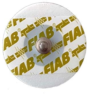 Fiab - Universelle, runde EKG-Elektroden aus Schaumstoff zum Einmalgebrauch, Ø 40 mm, für Kinder, 1 Packung mit 50