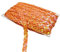 Yalulu 10 Meter Glänzendes Geflochten Zierband Paillettenband Glitzer Borte aus Dekoband Zierband Geschenkband Bortenband Kordelband Nähen DIY Handwerk Bastelprojekte (Orange)