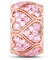 GNOCE 925er Sterlingsilber Gummi Stopper Rosa süße Liebe Damen Clasp Spacer Charms Bead Rose Gold Herzform Stopper für Armbänder