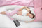 Hometex 9ft U Shaped Comfort Pregnancy Support Pillow with free Case (White Cover)