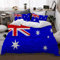 HATESAH Bedding Bettwäsche,Flagge von Australien,Bettwäsche 135x200cm,Kopfkissenbezug 2（50x80cm）